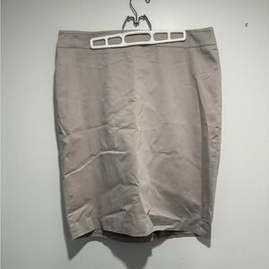 Ann Taylor Brown Tan Pencil Skirt Knee-Length Work